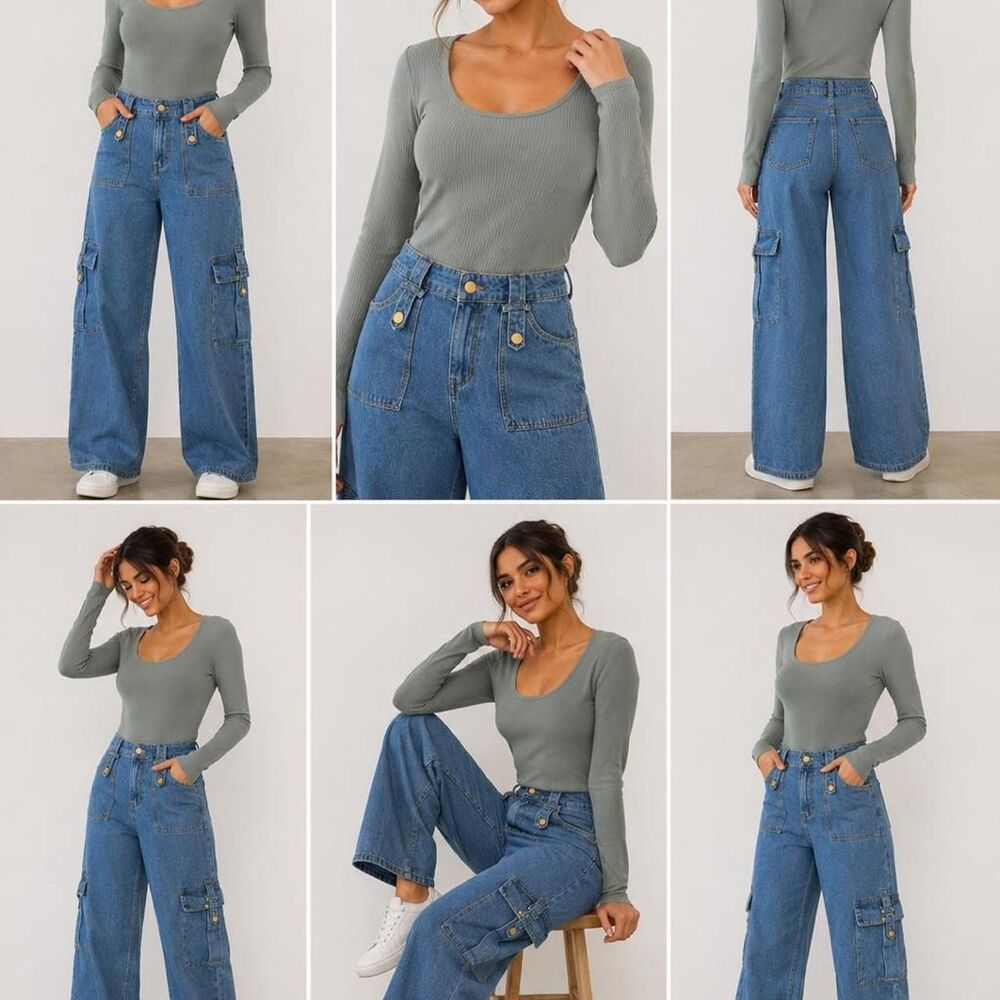 Shein Women's Blue Jeans